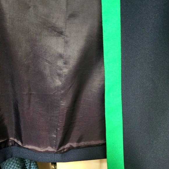 Navy blazer with Green trim - Picture 2 of 3